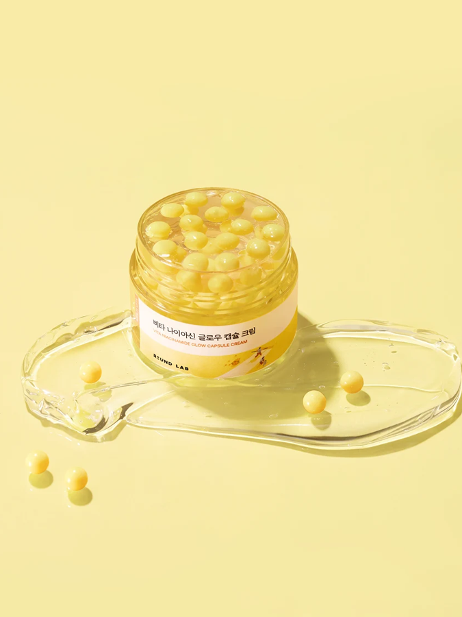 Осветляющий капсульный крем с ниацинамидом для сияния кожи Round Lab Vita Niacinamide Glow Capsule Cream, 50 мл