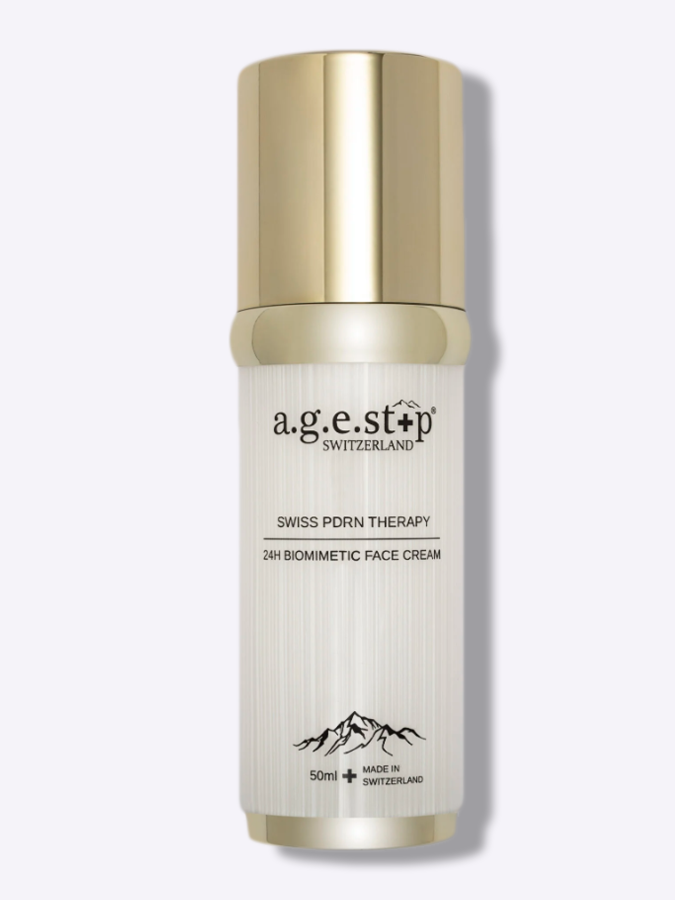 Омолаживающий и укрепляющий крем для лица с PDRN для отдохнувшего вида и упругостиКрем для лица AGESTOP PDRN Therapy 24H Biomimetic Face Cream, 50 мл