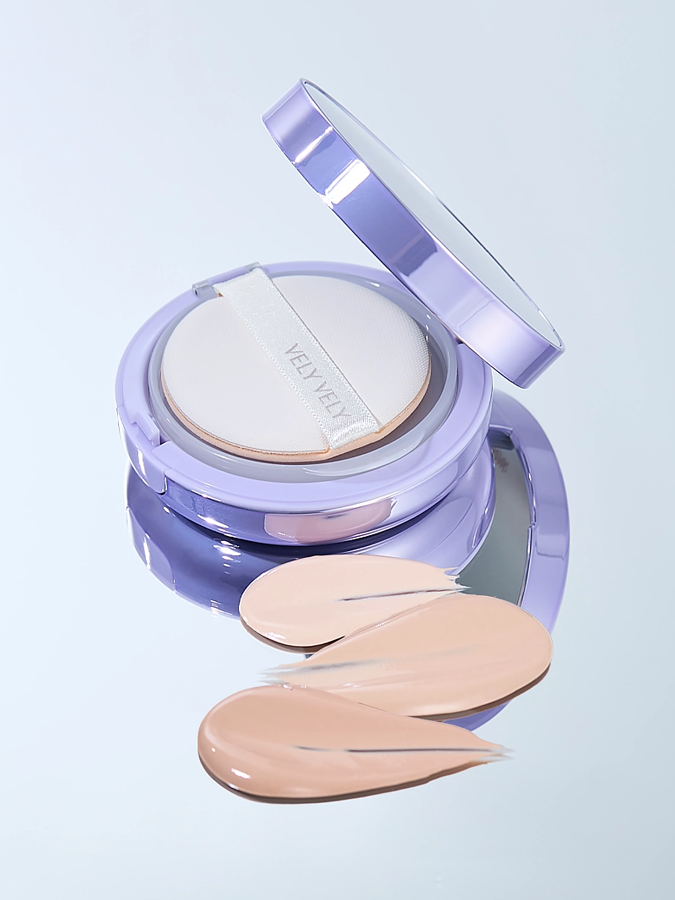 Увлажняющий кушон с сияющим финишем Vely Vely Aura Glow Cushion Natural #23, 15 мл