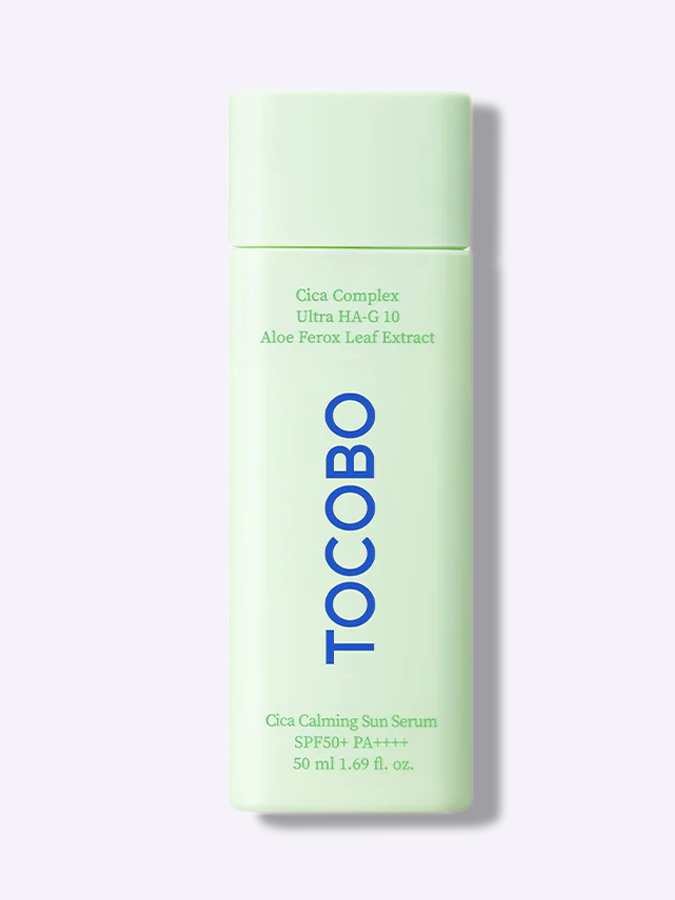 Солнцезащитная успокаивающая сыворотка для лица Tocobo Cica Calming Sun Serum SPF50+ PA++++, 50 мл