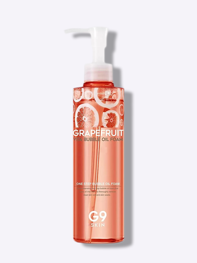 Гидрофильное масло-пенка для умывания с экстрактом грейпфрута Berrisom G9 Skin Grapefruit Vita Bubble Oil Foam, 210мл