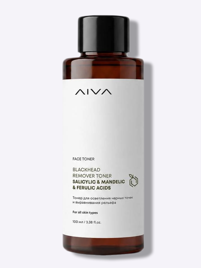 Тонер для лица с салициловой кислотой AIVA Blackhead Remover Toner Salicylic & Mandelic & Ferulic Acids, 100 мл