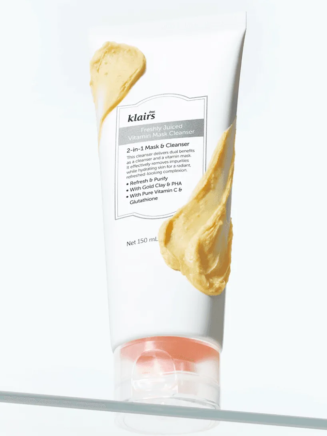 Витаминная маска-пенка для очищения Dear, Klairs Freshly Juiced Vitamin Mask Cleanser, 20 мл (миниатюра)