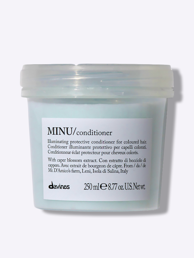 Защитный кондиционер для сохранения косметического цвета волос Davines MINU Conditioner, 250 мл