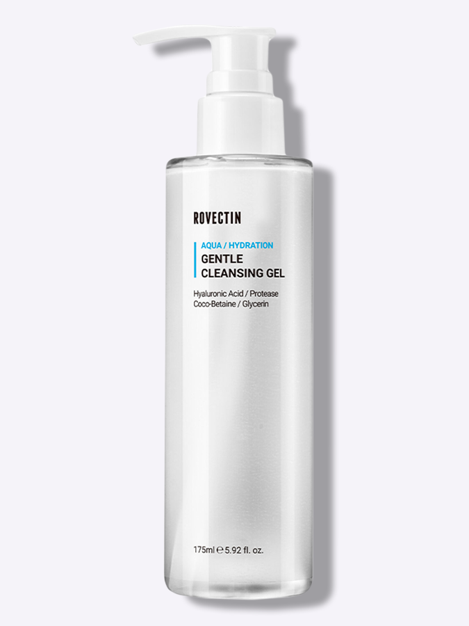 Нежный очищающий гель для чувствительной и сухой кожи Rovectin Aqua Gentle Cleansing Gel, 175 мл