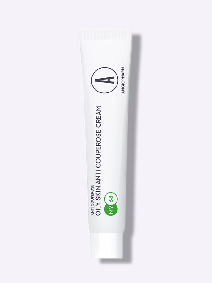 Антикуперозный крем для себопрофицитной кожи ANGIOPHARM OILY Skin Anti Couperose Cream, 7 мл (миниатюра)