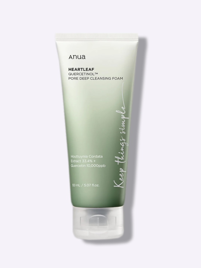 Пенка-скраб с кверцетинолом для очищения пор Anua Heartleaf Quercetinol Pore Deep Cleansing Foam, 150 мл