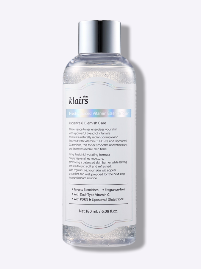 Витаминный тонер для сияния и ровного тона кожи лица Dear, Klairs Freshly Juiced Vitamin Essence Toner, 180 мл