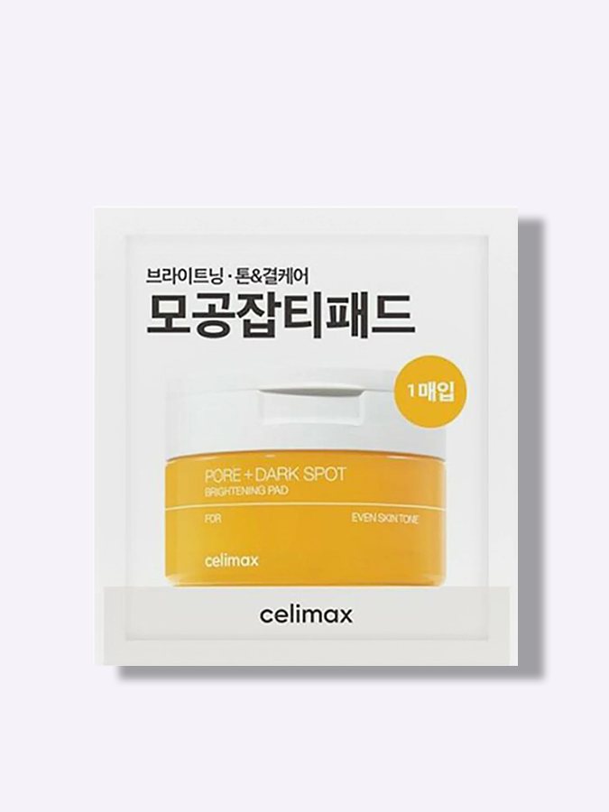 Осветляющие тонер-пэды для лица с ниацинамидом Celimax Pore+Dark Spot Brightening Pad, 2 шт (миниатюра)