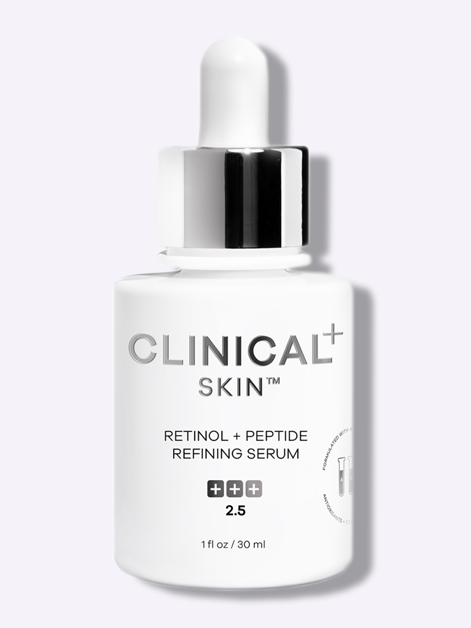 Сыворотка с ретинолом и пептидами для выравнивания текстуры кожи CLINICAL SKIN Retinol + Peptide Refining Serum, 30 мл