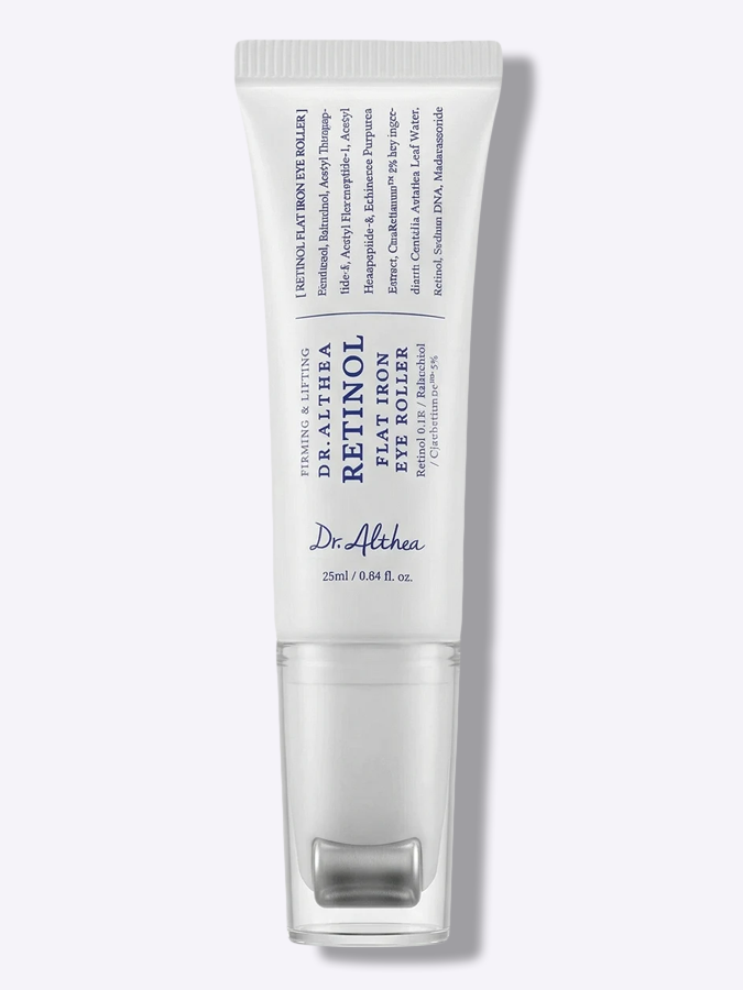 Массажный крем для кожи вокруг глаз с ретинолом, бакучиолом и ПДРН Dr.Althea Retinol Flat Iron Eye Roller, 25 мл