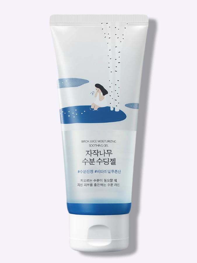 Охлаждающий гель для лица и тела с берёзовым соком Round Lab Birch Juice Moisturizing Soothing Gel, 150 мл