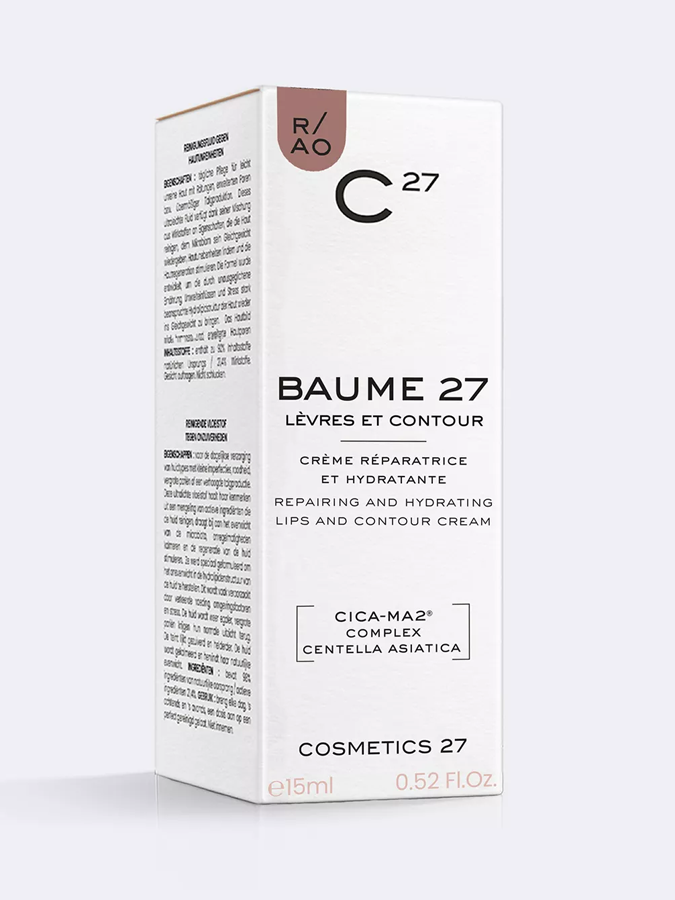 Крем для восстановления объема кожи губ и заживления Cosmetics 27 BAUME 27 LIPS AND CONTOUR, 15 мл