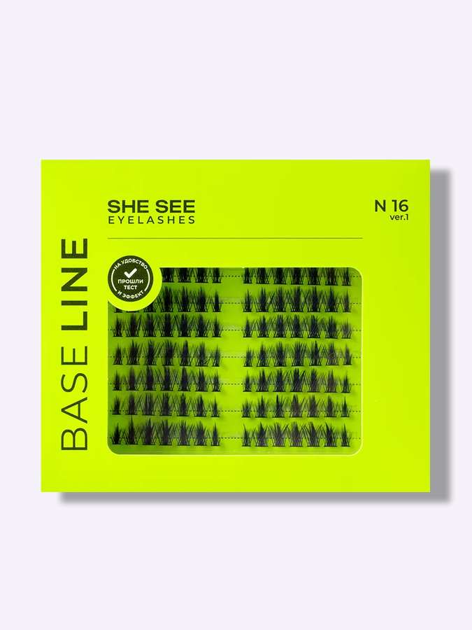 Накладные ресницы "ЗВЕЗДА" N16 ver.1 SHE SEE EYELASHES BASE LINE №16.1