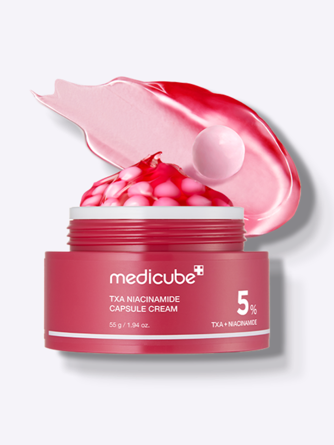 Осветляющий крем для лица с транексамовой кислотой Medicube TXA Niacinamide Capsule Cream, 55 г