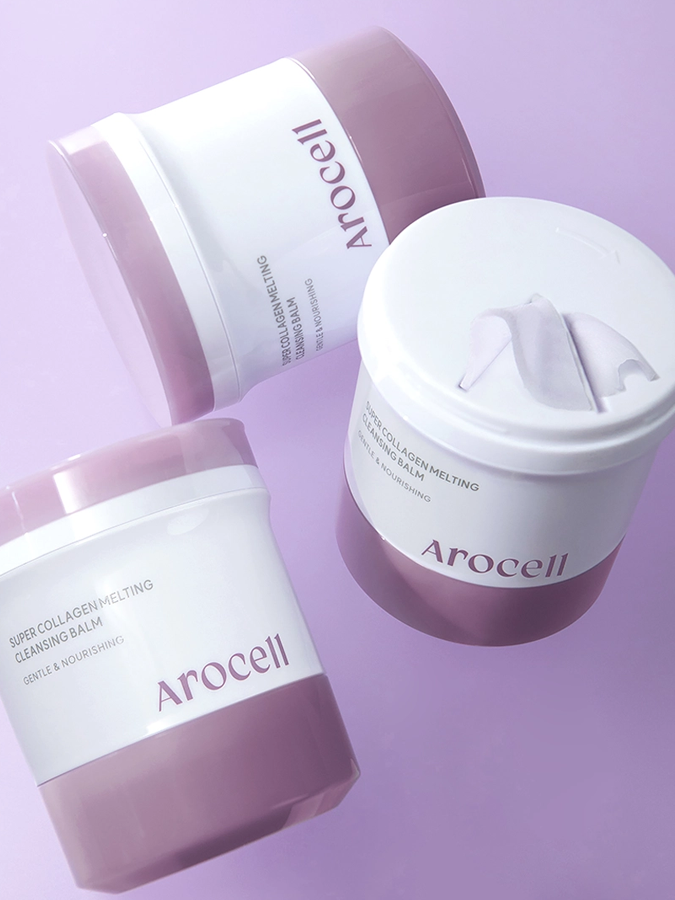 Гидрофильный бальзам с коллагеном и пептидами для глубокого очищения AROCELL Super Collagen Melting Cleansing Balm, 100 мл