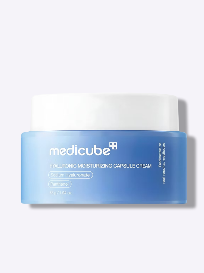 Увлажняющий капсульный крем с пантенолом Medicube Hyaluronic Moisturizing Capsule Cream, 55 мл