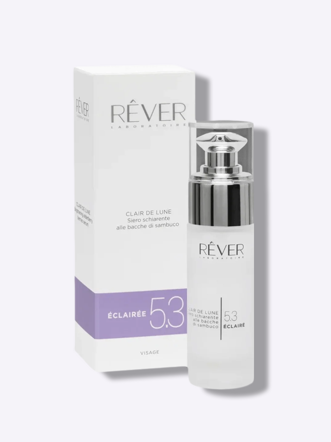 Ночная сыворотка выравнивающая тон кожи с экстрактом бузины REVER  5.3 CLAIR DE LUNE Siero Schiarente Allebacche Di Sambuco, 30 мл