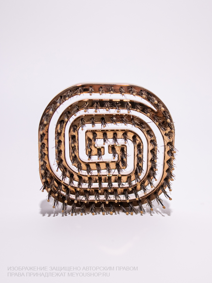 Комбинированная расческа для волос YAO Portable Metal Texture Brush Square, 8*8 см