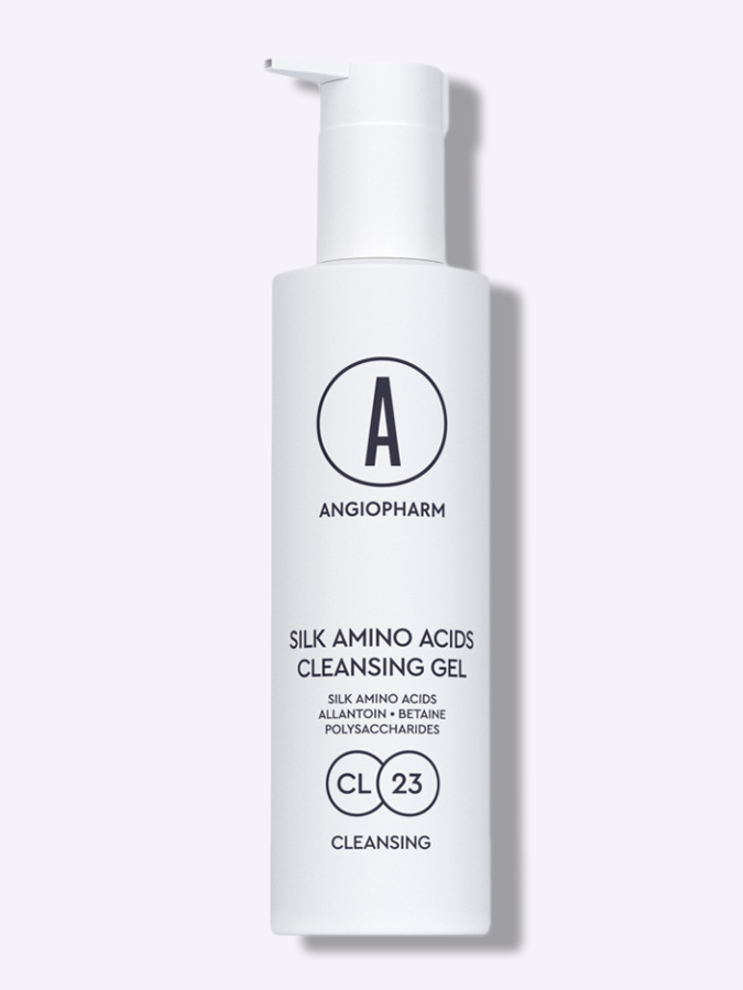Гель для умывания с аминокислотами ANGIOPHARM Silk Amino Acid Cleansing Gel, 200 мл