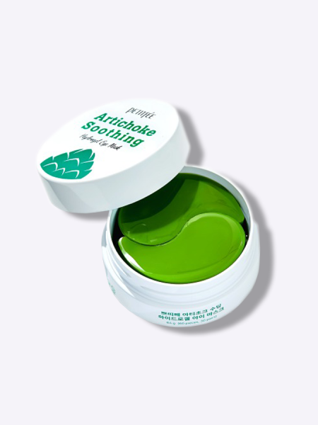Гидрогелевые патчи для глаз с артишоком Petitfee Artichoke Soothing Hydrogel Eye Mask, 60шт