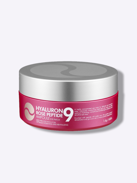 Гидрогелевые патчи для глаз с экстрактом розы и пептидами Medi-Peel Hyaluron Rose Peptide Eye Patch, 60шт