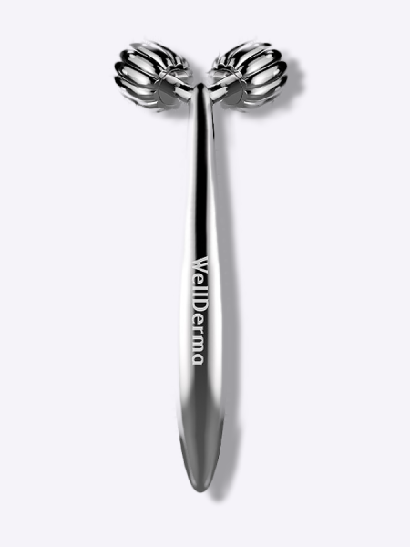 Массажер для лица и зоны декольте WellDerma Face Lifting Dark Silver Roller Массажер для лица и зоны декольте WellDerma Face Lifting Dark Silver Roller