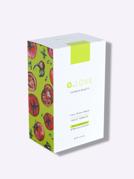 Детокс-маска для лица G.LOVE Face Detox Mask GOLD TOMATO, 8*6мл Детокс-маска для лица G.LOVE Face Detox Mask GOLD TOMATO, 8*6мл